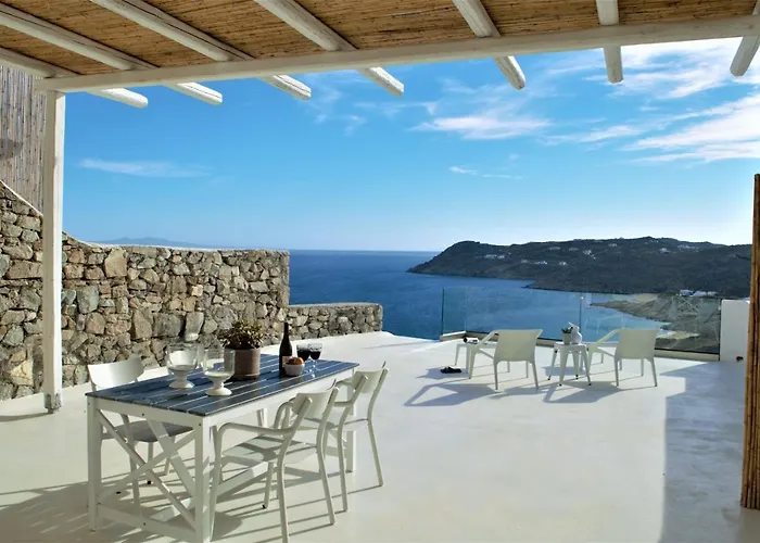 Panoramic Aegean At Elia Mykonos - Private & Exclusive فيلة