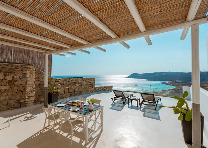 فيلة Panoramic Aegean At Elia Mykonos - Private & Exclusive *