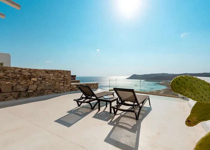 Panoramic Aegean At Elia Mykonos - Private & Exclusive Willa